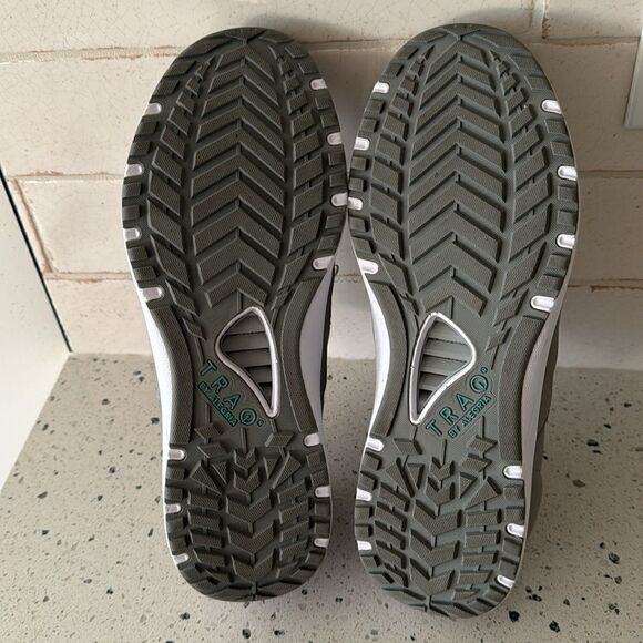 TRAQ by ALEGRIA Cynch Gray Textile Comfort Casual Walking Shoes Men's Size 41 - Picture 8 of 12